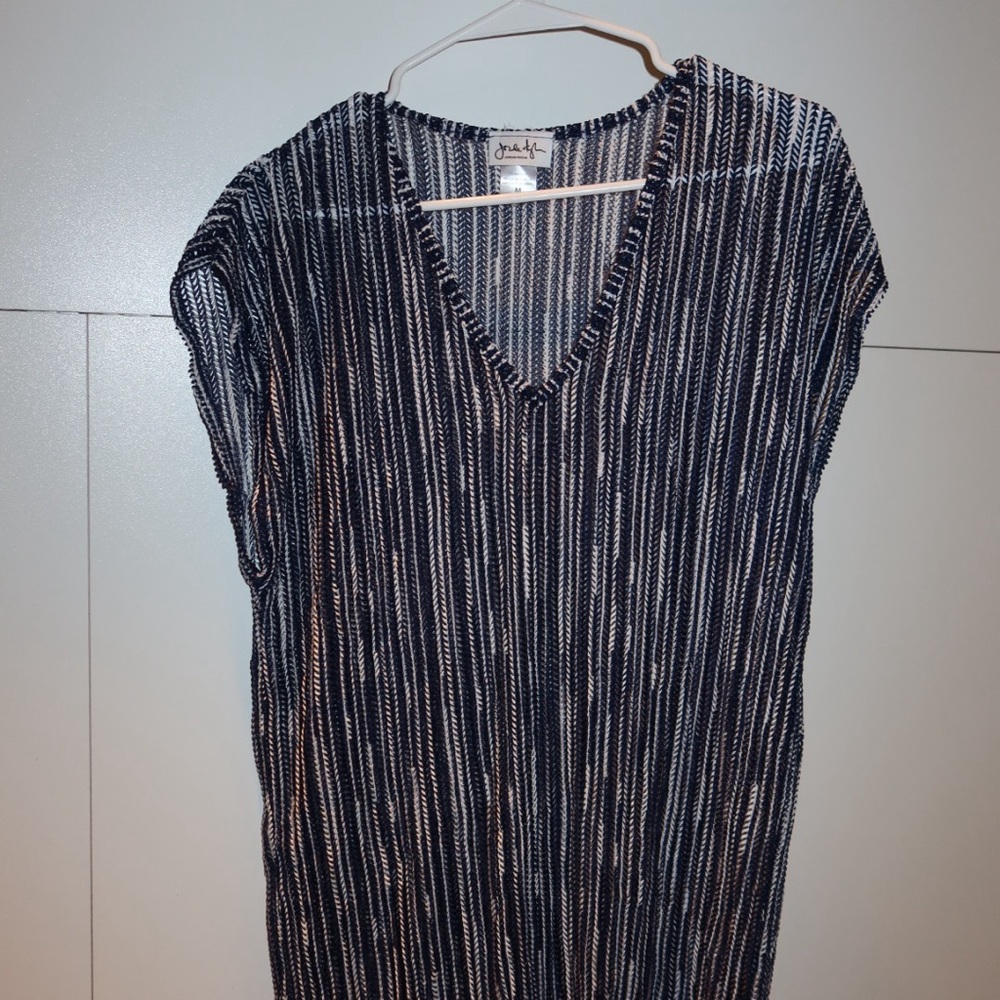 Jordan Taylor Navy and White Knit Cover-Up